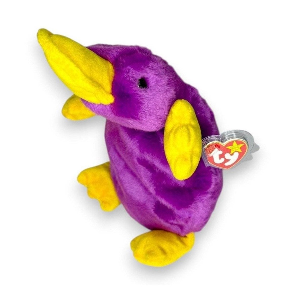 Patti the Platypus | Purple River Friend | Mint Heart Tag TY Beanie Buddy